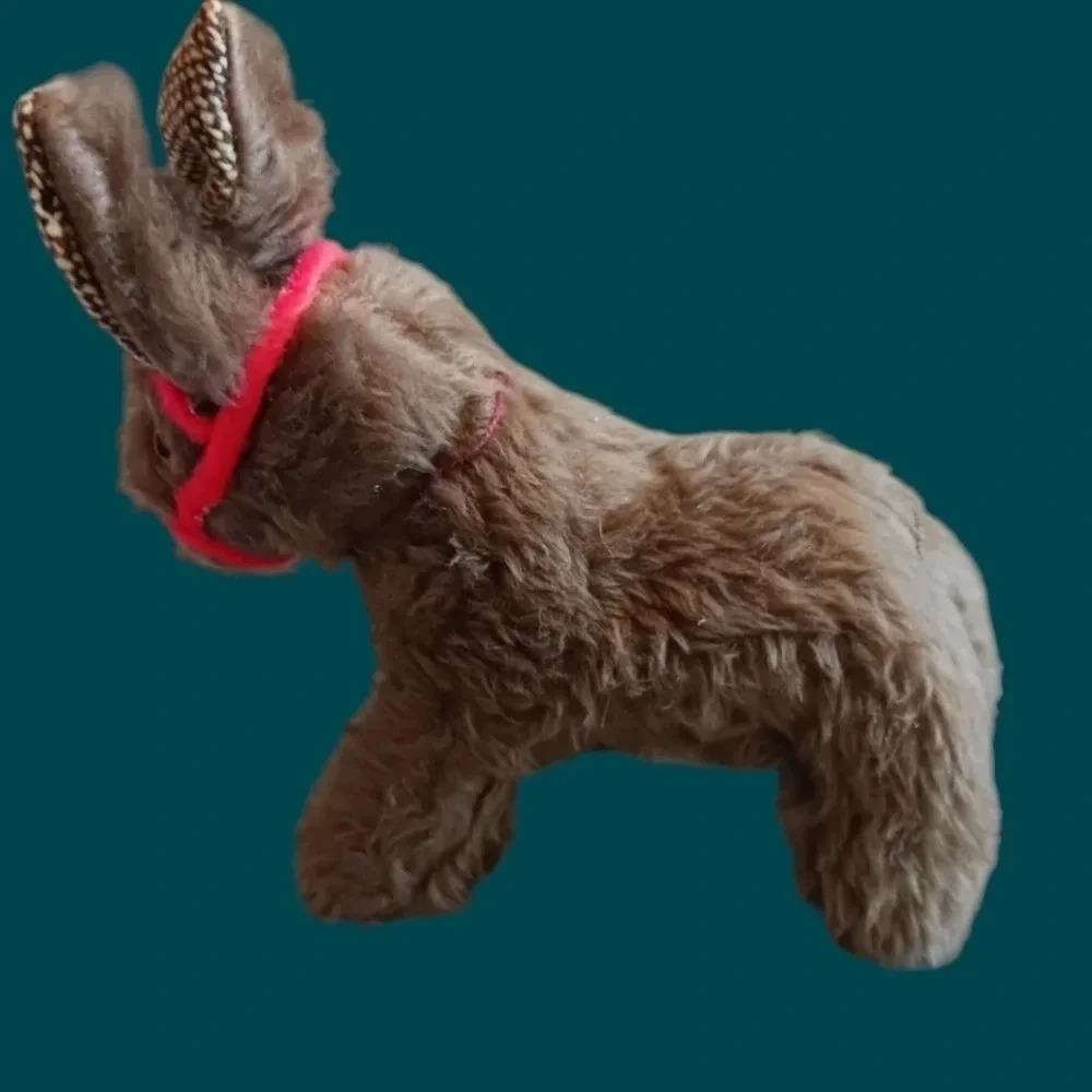 Vintage stuffed plush donkey "8.5" - Picture 6 of 8